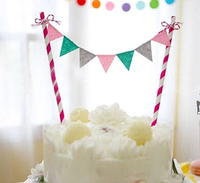 生日派对装扮用品蛋糕装饰插旗插排材料包装饰小旗子三角形彩色款_250x250.jpg