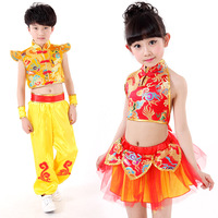 六一儿童民族演出服武术服 男童表演服装女童中国风舞蹈服_250x250.jpg