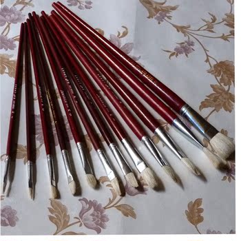 685号水粉笔/水彩笔套装 纯羊毛红杆水粉笔 美术用品水彩画笔羊毛