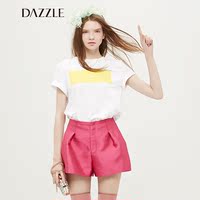 【商场同款】DAZZLE地素 夏季新品 基本款色块装饰短袖T恤252B399_250x250.jpg