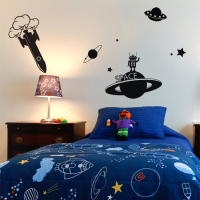 天文望远镜宇宙飞船太空机器人墙贴儿童房卧室墙画贴纸幼儿园贴画_250x250.jpg