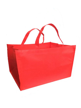 加大号加宽加大 大红色空白无纺布袋 现货礼品袋环保袋子