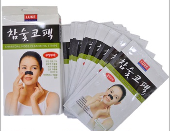 韩国LUKE新款竹炭鼻贴膜 强效去黑头粉刺 收缩毛孔男女