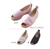 日本代购 3E中老年女鞋 夏季凉鞋 外反母趾穿脱方便护理妈妈鞋_250x250.jpg