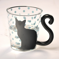 创意立体猫咪杯子可爱卡通动物玻璃杯 无铅耐热透明玻璃杯 牛奶杯_250x250.jpg