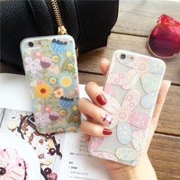 韩清新花朵iphone6/6s手机壳苹果6plus软胶4.7寸透明浮雕保护6s套_250x250.jpg
