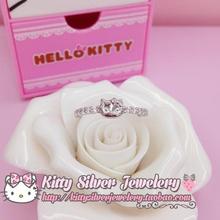HelloKitty升级版925银戒指女情人节女友老婆礼物现货唯一美饰
