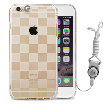 苹果6S保护套来电闪外壳创意iPhone6 plus手机壳硅胶透明防摔挂绳