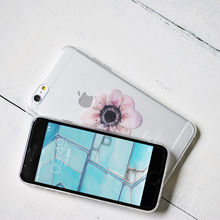 日韩新品一朵桃花iphone6/6P超薄tpu苹果手机壳原创文艺个性礼盒
