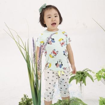 安雅芊2016夏装新款短袖韩版纯棉小童卡通上衣休闲T恤品牌正品