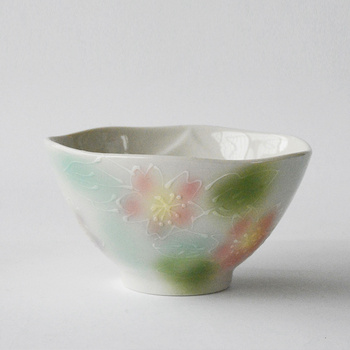 绚丽樱花创意陶瓷碗 小面碗汤碗米饭碗料理餐具茶碗手绘日韩和风