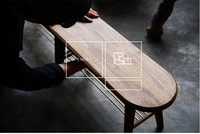 「挑時|居也」原创 一条长凳_黑胡桃/实木床尾凳换鞋凳收纳凳_250x250.jpg