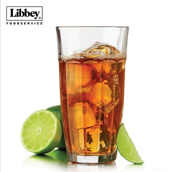 美国利比LIBBEY钢化玻璃水杯家用耐热水杯子透明加厚饮料杯果汁杯