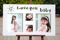 促韩版太阳花四孔相框 欧式组合相框 卡通儿童专业摄影影楼相框_250x250.jpg