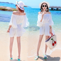 白色沙滩裙2017新款泰国波西米亚海边度假显瘦一字肩连衣裙短裙仙_250x250.jpg