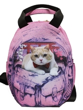 香港Mousse 卡通动物猫星人忌廉哥超轻双肩包书包学生背包 专柜