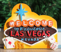 世界旅游纪念 冰箱贴 美国 赌城 拉斯维加斯 纪念品 伴手礼YW18_250x250.jpg