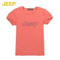 JEEP专柜正品女装夏款短袖圆领T恤JS12KT382弹性大 修身舒适_250x250.jpg