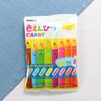 和风日本进口零食 甘乐KANRO彩色铅笔造型糖 8味水果糖儿童糖果_250x250.jpg