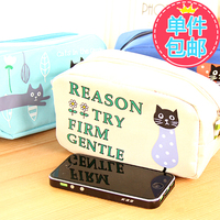 尚派♥韩国创意文具袋文具盒/铅笔盒 黑猫大容量笔袋6651_250x250.jpg