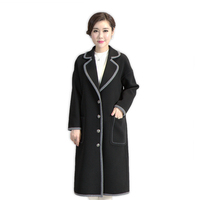 2016新韩版女装修身门襟撞色开衫长款羊绒大衣羊毛呢外套_250x250.jpg