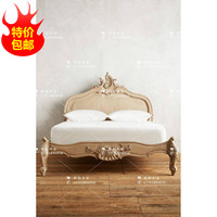 新古典实木雕花双人床 美式简约卧室家具1.8米实木床 特价包邮_250x250.jpg