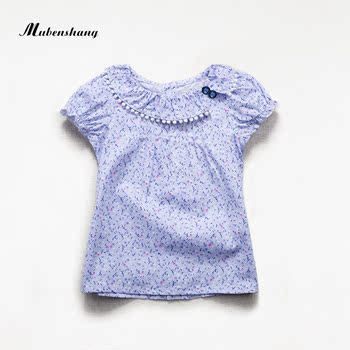 木本尚童装2015夏装新款女童短袖T恤婴儿宝宝中小童0-1-2-3岁上衣