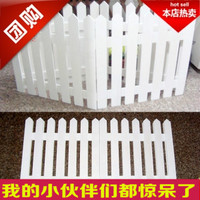 白色木栏栅围栏花园庭院装饰塑料小栅栏_250x250.jpg