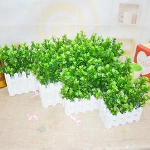 仿真植物墙配件 米兰草盆栽仿真花套装布置装饰塑料花装饰婚庆品
