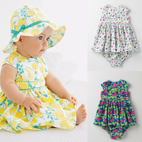 【现货】英国NEXT童装代购 2015款女宝宝婴儿柠檬连衣裙+内内套装_250x250.jpg