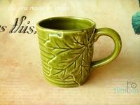 AMILICA HOME绿色浮雕马克杯|咖啡杯|陶瓷水杯|马克杯|牛奶早餐杯_250x250.jpg