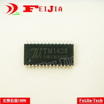 贴片 TM1628 LED数码管显示驱动IC 原装天微 SOP-28