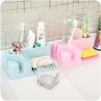 日韩版 创意新款绿色塑料卫生间浴室情侣牙膏牙刷杯置物架_250x250.jpg