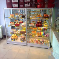 生日蛋糕模型展柜面包房货柜食品展示柜钛合金玻璃柜台样品展示架_250x250.jpg