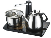 [茶之宝]C218自动抽水不锈钢触摸电热水壶茶具泡茶壶带消毒锅