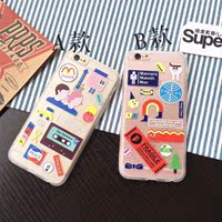 网红管阿姨同款六韩国创意标签贴浮雕手机壳iphone6/6p苹果6s/6sp_250x250.jpg