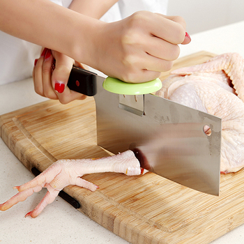 创意厨房用品小工具不锈钢切菜助力器菜刀刀架子