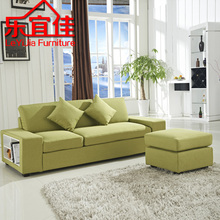 宜家日式小户型布艺沙发时尚三人组合布沙发创意可储物沙发包邮