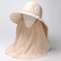 夏季大沿遮阳帽防晒防紫外线女士骑车户外蕾丝太阳帽沙滩帽帽子_250x250.jpg