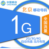 北京移动手机流量自动充值 1GB 加油包 叠加包 全国通用_250x250.jpg