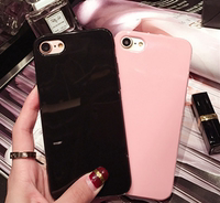 iPhone7手机壳 光面纯色软壳 布丁粉色手机壳苹果6保护壳plus简约_250x250.jpg