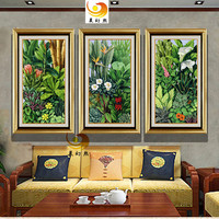 欧式客厅装饰画三联画东南亚油画抽象风景画餐厅走廊壁画玄关挂画_250x250.jpg