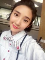 2016夏新款韩版女装学院风红色爱心纽扣蓝色纯棉短款短袖衬衫衬衣_250x250.jpg