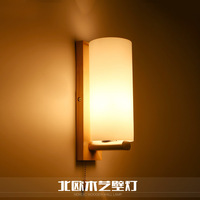 实木艺壁灯创意日式卧室LED床头灯具北欧宜家客厅过道楼梯墙壁灯_250x250.jpg