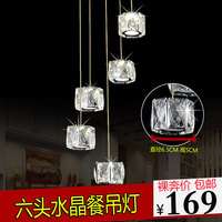 现代简约LED水晶吊灯饰创意个性圆形餐厅吊灯艺术吧台灯饭厅灯具_250x250.jpg