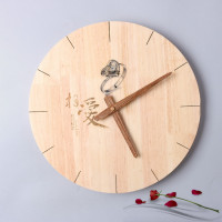 中式木制挂钟 客厅时尚艺术挂表 DIY个性时钟创意钟支持刻字定制_250x250.jpg