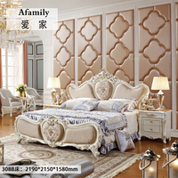 Afamily欧美家具实木床1.5拼接床松木床欧式家具美式实木床双人床_250x250.jpg