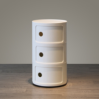 促销Componibili北欧三层多功能白色简约创意收纳柜储物柜床头柜_250x250.jpg
