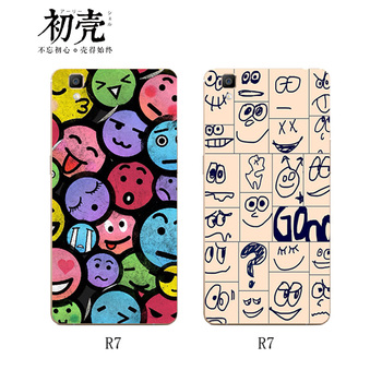 oppoR7/T/C/R7S/9 PLUS手机软壳保护套个性趣味方块可爱卡通表情