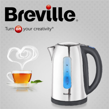 英国Breville铂富进口304不锈钢电热水壶烧水壶底盘加热自动断电